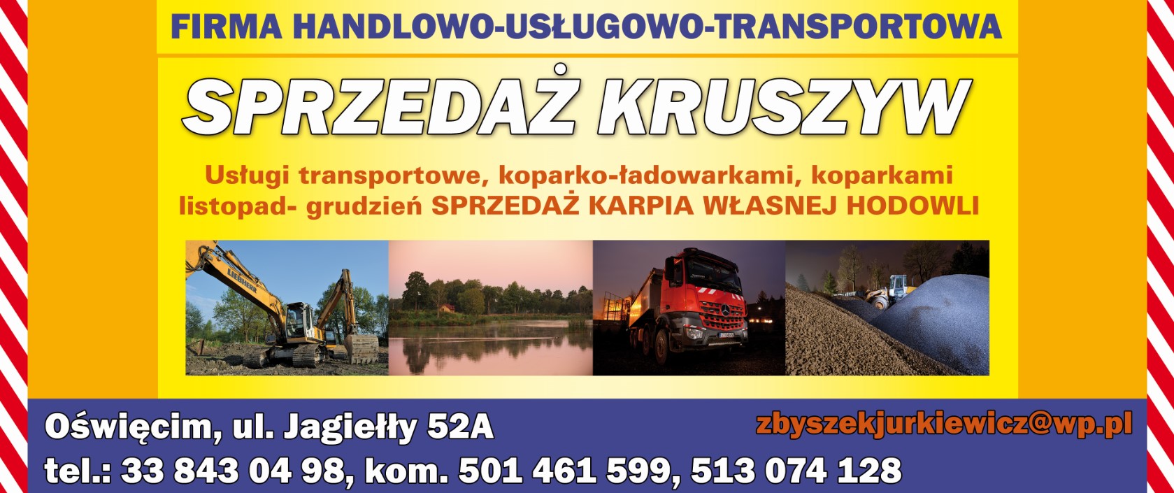 FIRMA HANDLOWO-USŁUGOWO-TRANSPORTOWA - transport agrotechniczny OŚWIĘCIM odśnieżanie OŚWIĘCIM